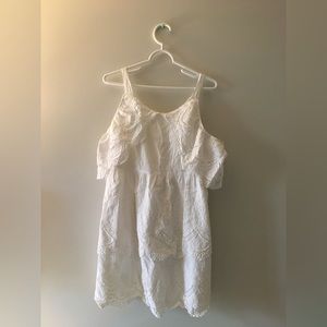 Brand New- Kensie White Lace Cotton Dress
